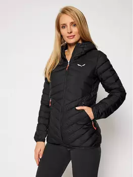 Пуховик стандартного кроя Salewa, черный