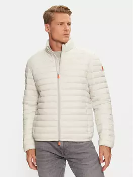 Пуховик стандартного кроя Save The Duck, серый