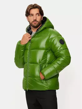 Пуховик стандартного кроя Save The Duck, зеленый