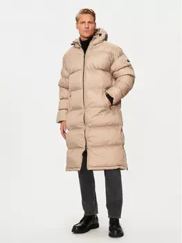 Пуховик стандартного кроя Schott N.Y.C., бежевый