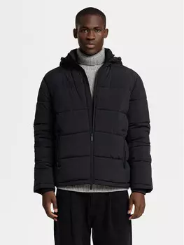Пуховик стандартного кроя Selected Homme, черный