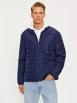 Пуховик стандартного кроя Sprandi, синий