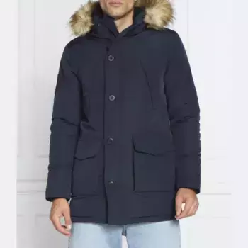 Пуховик стандартного кроя Superdry, синий