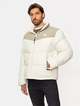 Пуховик стандартного кроя The North Face, бежевый