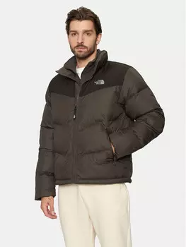 Пуховик стандартного кроя The North Face, коричневый