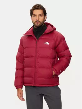 Пуховик стандартного кроя The North Face, красный