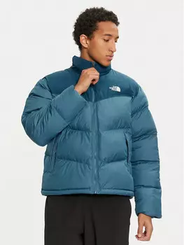Пуховик стандартного кроя The North Face, синий