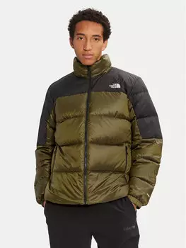 Пуховик стандартного кроя The North Face, зеленый