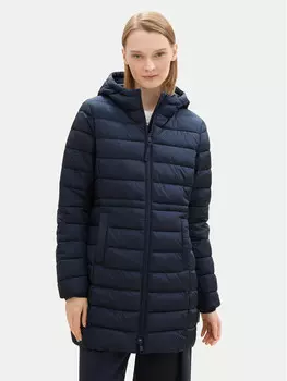Пуховик стандартного кроя Tom Tailor Denim, синий