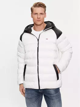 Пуховик стандартного кроя Tommy Jeans, белый
