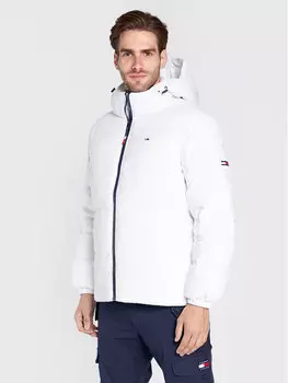 Пуховик стандартного кроя Tommy Jeans, белый