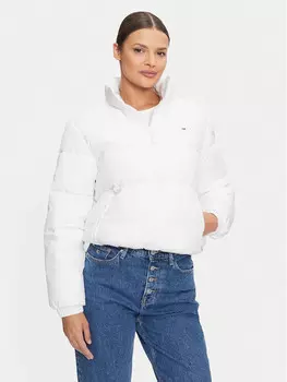 Пуховик стандартного кроя Tommy Jeans, белый