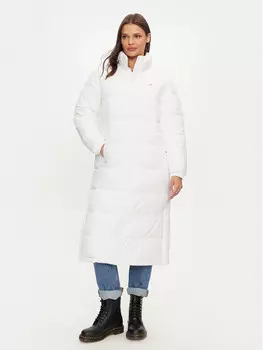 Пуховик стандартного кроя Tommy Jeans, белый