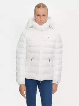 Пуховик стандартного кроя Tommy Jeans, белый