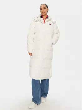 Пуховик стандартного кроя Tommy Jeans, белый
