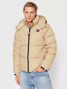 Пуховик стандартного кроя Tommy Jeans, бежевый