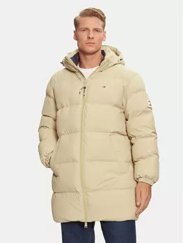 Пуховик стандартного кроя Tommy Jeans, бежевый