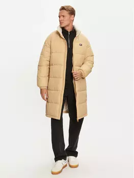 Пуховик стандартного кроя Tommy Jeans, бежевый