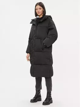 Пуховик стандартного кроя Tommy Jeans, черный