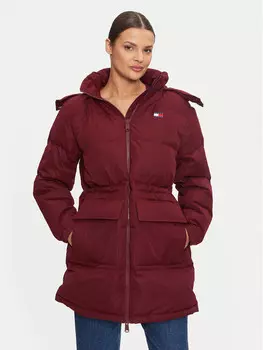 Пуховик стандартного кроя Tommy Jeans, фиолетовый