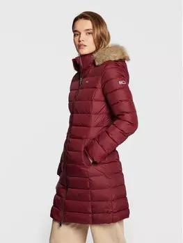 Пуховик стандартного кроя Tommy Jeans, красный