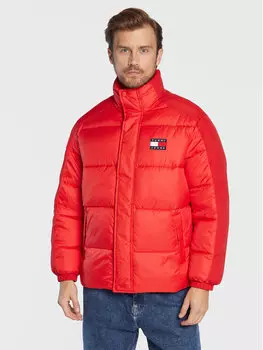 Пуховик стандартного кроя Tommy Jeans, красный