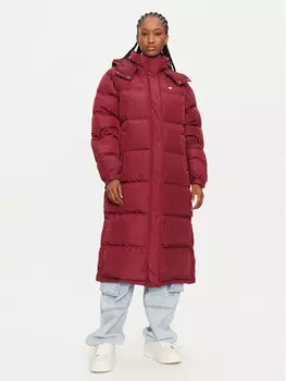 Пуховик стандартного кроя Tommy Jeans, красный