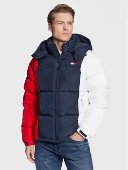 Пуховик стандартного кроя Tommy Jeans, мультиколор