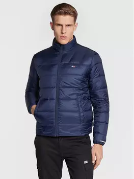 Пуховик стандартного кроя Tommy Jeans, синий