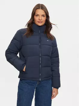 Пуховик стандартного кроя Tommy Jeans, синий