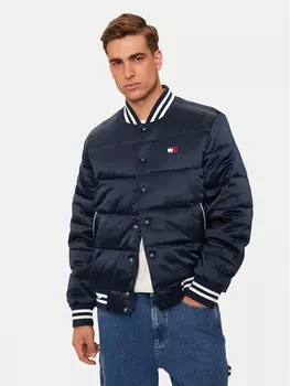 Пуховик стандартного кроя Tommy Jeans, синий