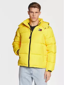 Пуховик стандартного кроя Tommy Jeans, желтый