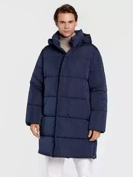 Пуховик стандартного кроя Trussardi, синий