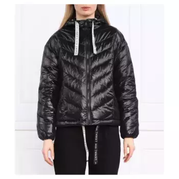 Пуховик стандартного кроя Twin-Set, черный