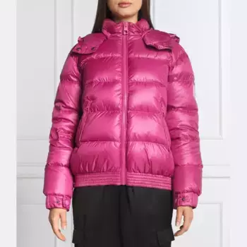 Пуховик стандартного кроя Twin-Set, фуксия