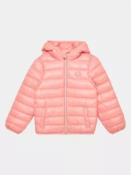 Пуховик стандартного кроя United Colors Of Benetton, розовый