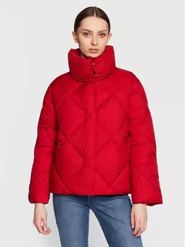 Пуховик стандартного кроя United Colors Of Benetton, красный