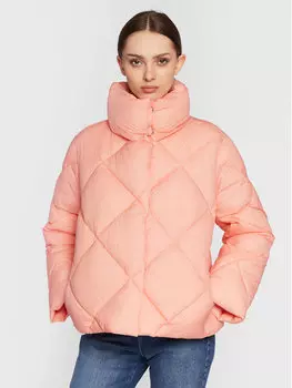 Пуховик стандартного кроя United Colors Of Benetton, оранжевый