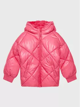 Пуховик стандартного кроя United Colors Of Benetton, розовый