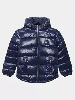 Пуховик стандартного кроя United Colors Of Benetton, синий