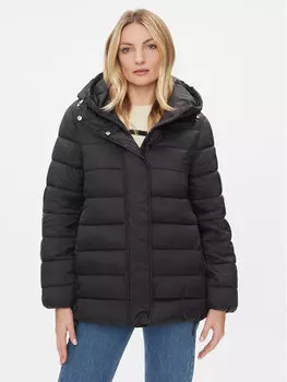 Пуховик стандартного кроя United Colors Of Benetton, черный