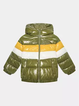 Пуховик стандартного кроя United Colors Of Benetton, зеленый