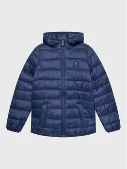 Пуховик стандартного кроя United Colors Of Benetton, синий