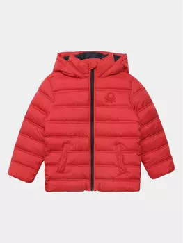Пуховик стандартного кроя United Colors Of Benetton, красный