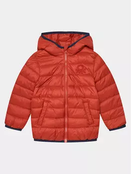 Пуховик стандартного кроя United Colors Of Benetton, красный