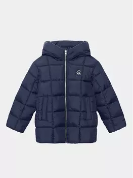 Пуховик стандартного кроя United Colors Of Benetton, синий