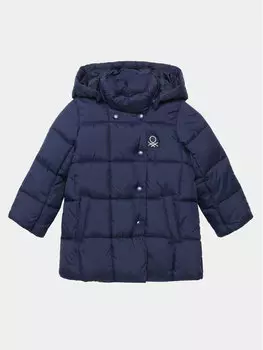 Пуховик стандартного кроя United Colors Of Benetton, синий