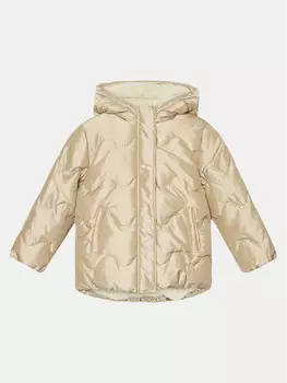 Пуховик стандартного кроя United Colors Of Benetton, бежевый