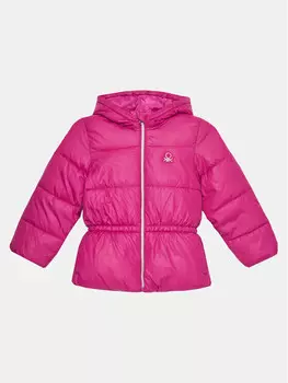 Пуховик стандартного кроя United Colors Of Benetton, розовый