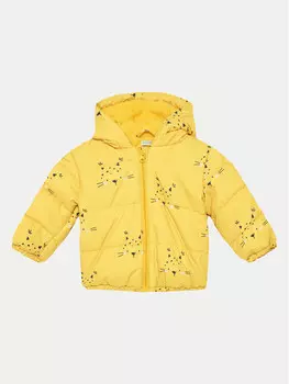 Пуховик стандартного кроя United Colors Of Benetton, желтый